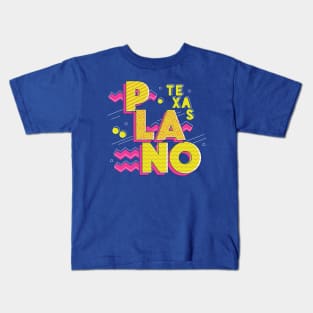 Retro 90s Plano, Texas Kids T-Shirt